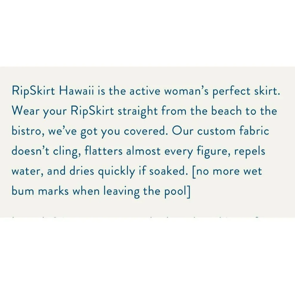 RipSkirt Hawaii Maui Moonlight Skirt Style 201 NWT Women's Size M - Picture 11 of 13